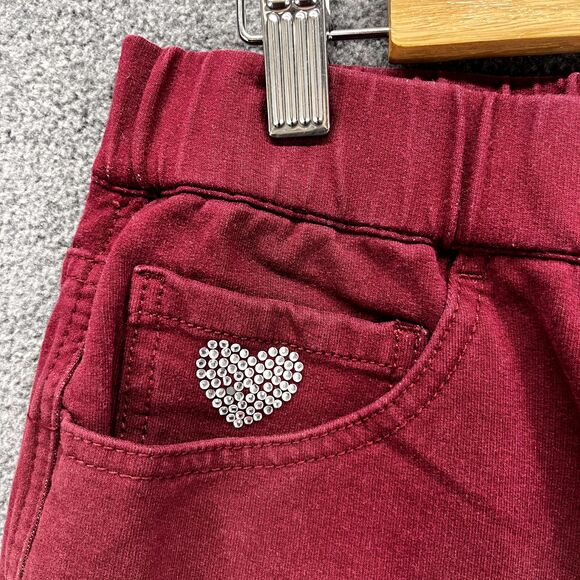 Dream Jeannes Pants womens XXS Red Flat Front Quaker Factory stretch Stright - Picture 6 of 13